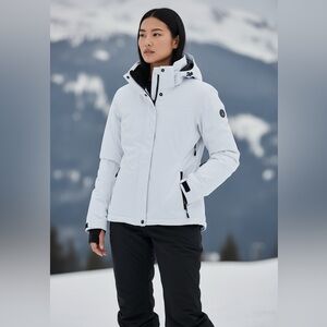 Women's Ski Jacket - White and Black